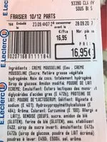 Mängden socker i Fraisier