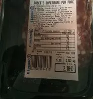 Mängden socker i Rosette superieur pur porc