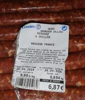 Mängden socker i Merguez à griller