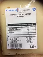 Mängden socker i Fromage vache brebis