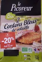 Mängden socker i Cordons bleu de volaille à l emmental