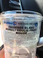 Mängden socker i Fromage blanc muesli coulis fruit rouge