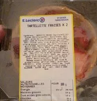 Mängden socker i Tartelettes fraises