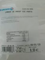 Mängden socker i Langue de bœuf sauce porto