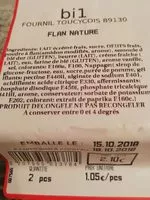 Mängden socker i Flan nature