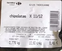 Mängden socker i Chipolatas