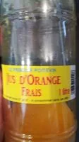 Mängden socker i Jus dorange frais le primeur poitevin