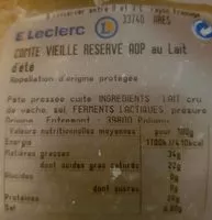 Mängden socker i Comte vieille reserve