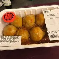 Mängden socker i Boulettes de poulet à l’orientale