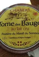 Mängden socker i Tomes des Bauges au lait cru