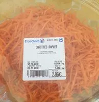 Mängden socker i Carottes rapées