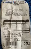 Mängden socker i Boudin blanc Grande Hermine