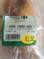 Mängden socker i Pomme Canada gris