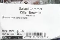 Mängden socker i Salted Caramel Killer Brownie