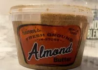 Mängden socker i fresh ground almond butter