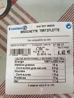 Mängden socker i Bruschetta tartiflette