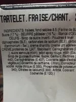 Mängden socker i Tartelettes aux fraises chantilly