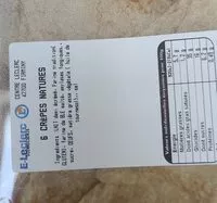 Mängden socker i Crepe nature