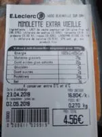 Mängden socker i Mimolette extra vieille