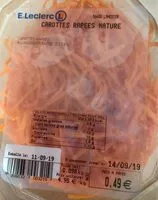 Mängden socker i Carottes rapees nature