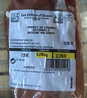 Mängden socker i Magret de canard décongelé