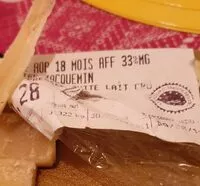 Mängden socker i Compté AOP 18 mois