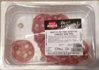 Mängden socker i Rosette pur porc noisettes tranchée sans peau