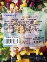 Mängden socker i Salade thon crudités