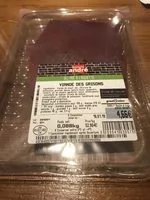 Mängden socker i Viande des Grisons