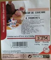 Mängden socker i Jambon cuit superieur