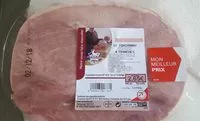 Mängden socker i Jambon cuit Le Torchonay 4 tranches