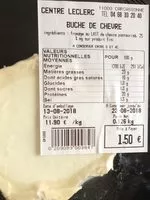 Mängden socker i Buche de chevre