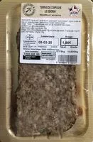 Mängden socker i Terrine de campagne Le Cendray Recette à l'ancienne