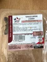 Mängden socker i Terrine de campagne Le Cendray