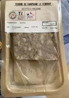 Mängden socker i Terrine de campagne le Cendray