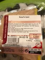 Mängden socker i Mousse de canard