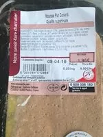 Mängden socker i Mousse pur canard