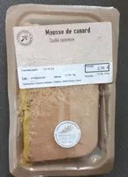 Mängden socker i Mousse de canard
