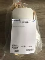 Mängden socker i Pop corn sachet