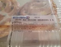 Mängden socker i Pains aux raisins 3 meuniers