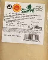 Mängden socker i Comte AOP 12 mois minimum