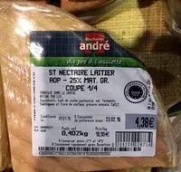 Mängden socker i Saint Nectaire laitier