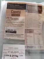 Mängden socker i comté