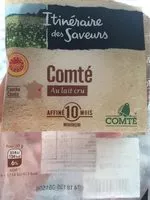 Mängden socker i Comté au lait cru