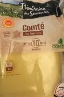 Mängden socker i Comté au lait cru