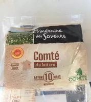 Mängden socker i Comté au lait cru