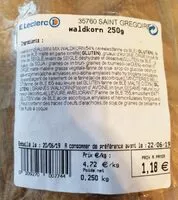 Mängden socker i Pain waldkorn