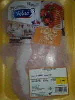 Mängden socker i Escalope de dinde extra fine