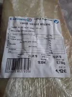 Mängden socker i Comté vieille réserve