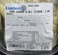 Mängden socker i Pave saumon Sauce blanche citron